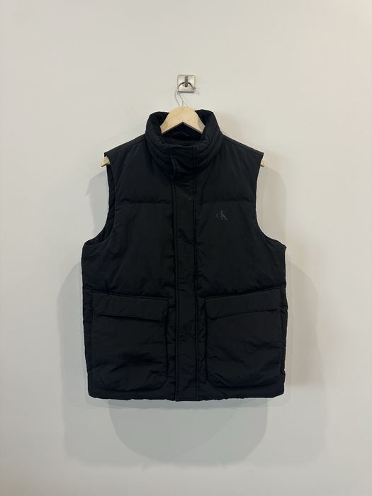 Чорна нейлонова чоловіча жилетка Calvin Klein розмір M-L