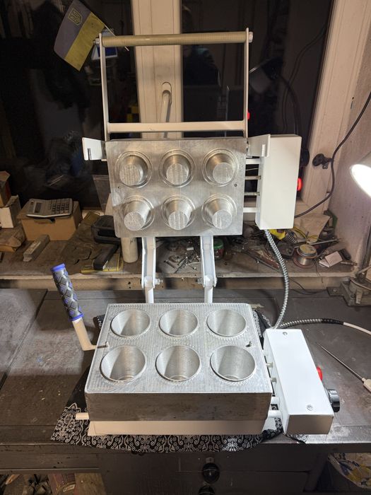 Пічка випікання їстівних стаканів стаканчиків на каву , кондитерські