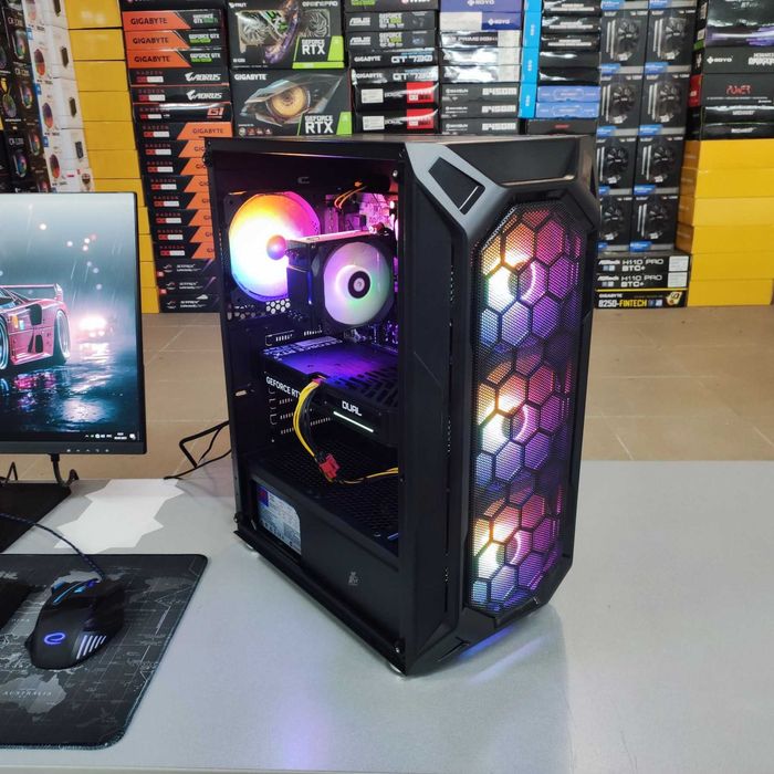 Компютер Новый Ryzen 5 5500, 16GB DDR4, RTX 5060 GDDR7, SSD 480GB