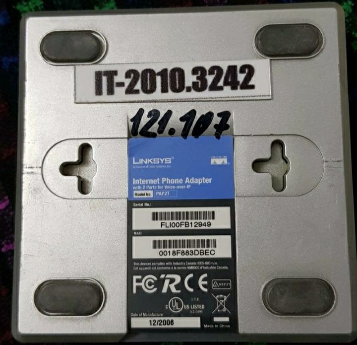 Linksys PAP2T шлюз голосовой рабочий