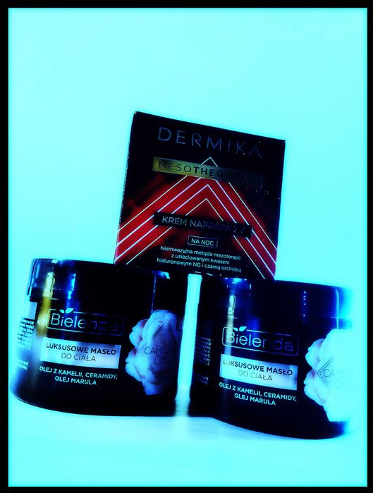 Zestaw kosmetyków 2xMasło do CiałaBielenda i 1xkrem na noc+45Dermika