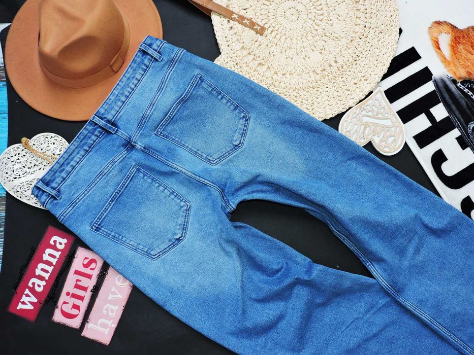 Mohito Stylowe modne spodnie jeans wysoki stan M