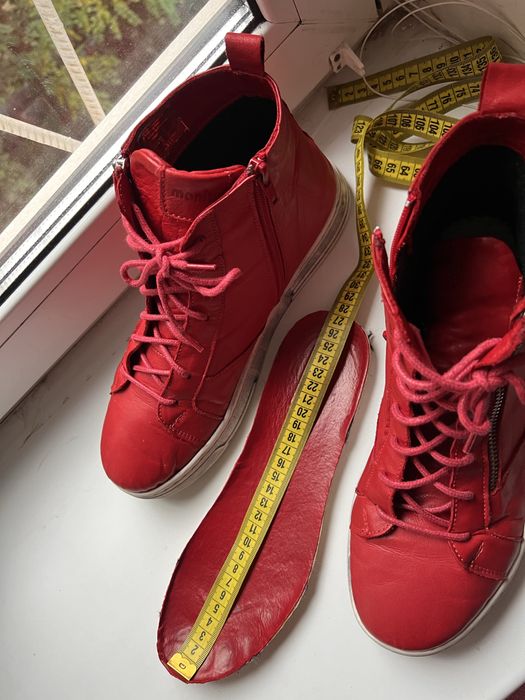 Кожаные ботинки Manitu, размер 42, стелька 26 см