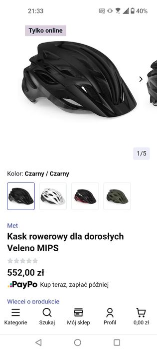 kask MET veleno mips okazja
