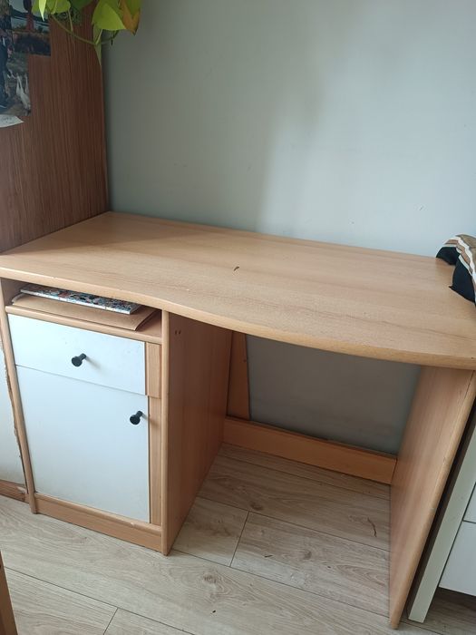Biurko szkolne (100cm) z szafkami