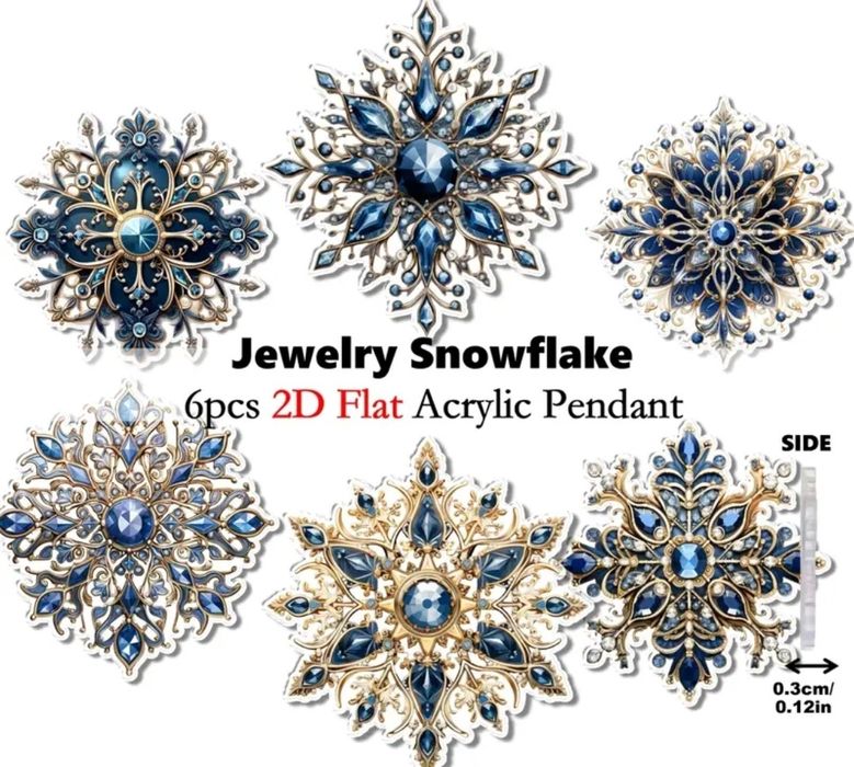 Акрилові сніжинок прикраси для ялинки