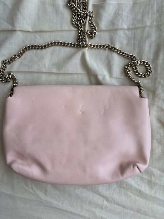 Mala rosa tiracolo alça corrente dourada zara