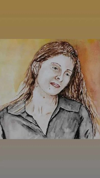 Pintura retratos por fotografia ofereça Arte