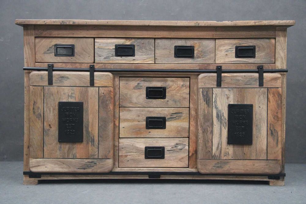 KOMODA Drewniana z szufladami Drewno Mango 150 Sklep BGM24.pl B 6160