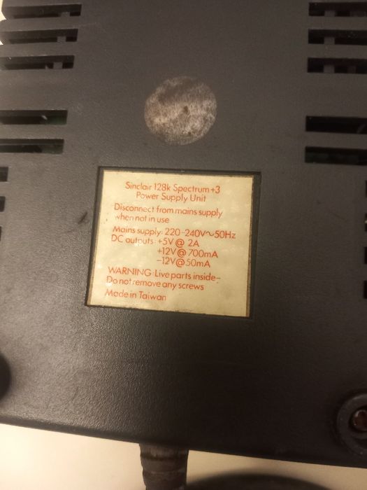 Sinclair +3 fonte  de alimentação