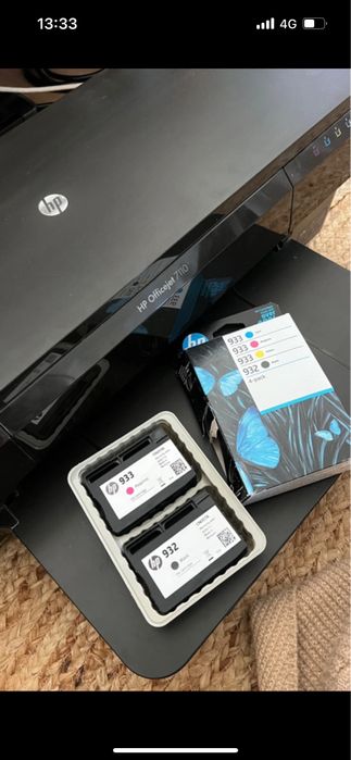 Pack tinteiros HP 933 932 originais + Oferta impressora HP Officejet 7110 + 3 tinteiros extra