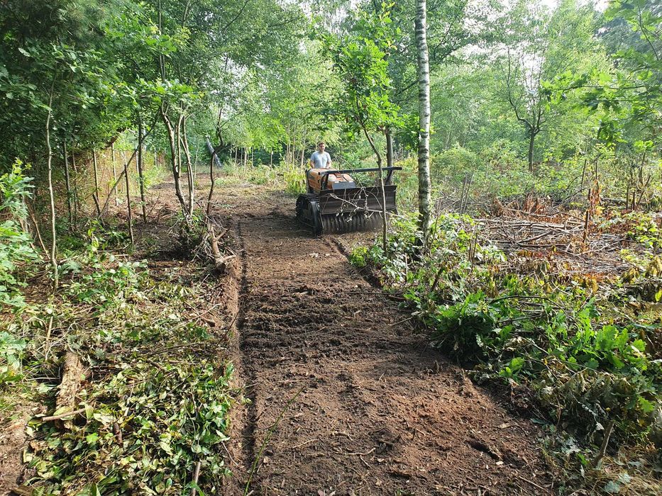 Wycinka drzew, czyszczenie działek pod budowę