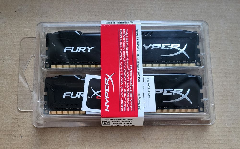 Nowa pamięć HyperX HX318C10FBK2/16 16GB (2 x 8 GB) DDR3 1866MHz CL10