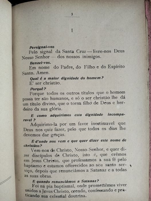 Livro A Doutrina Christã e Princípios de Moral Ensinados às Crianças