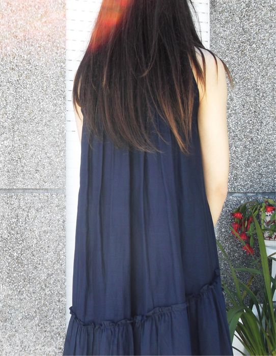 Vestido azul escuro criança da M. Chic italia