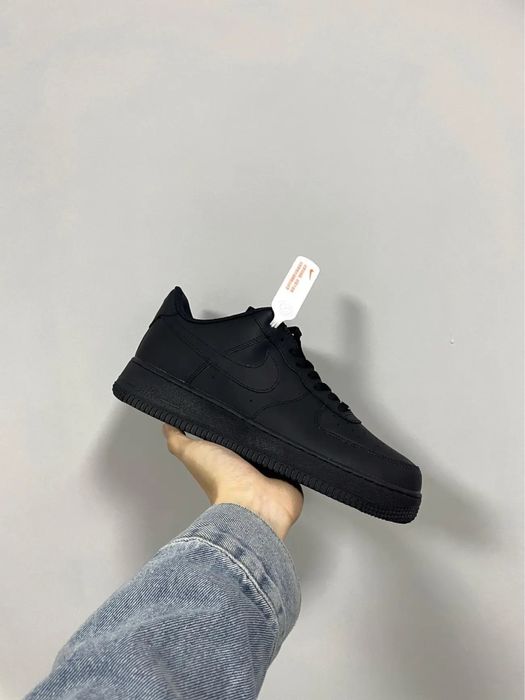 Кросівки Nike Air Force 1 low Black Classic чорні найк аір форс форсы