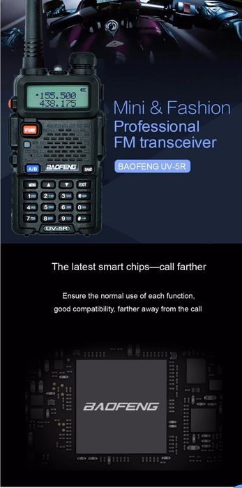 Par de  Walkie-Talkie  Baofeng UV-5R 8W