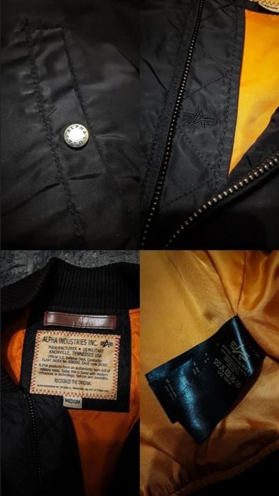 Бомбер куртка alpha indistries ma 1 cwu 45