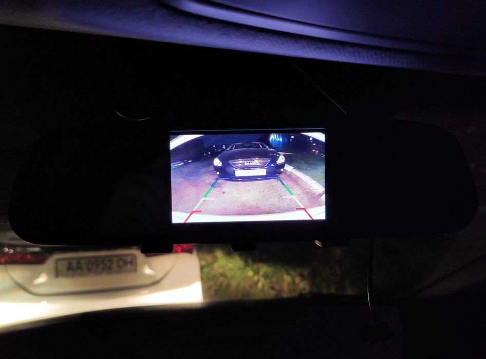 Зеркало Экран монитор КОМПЛЕКТ с Камера заднего вида Широкий угол Ночь