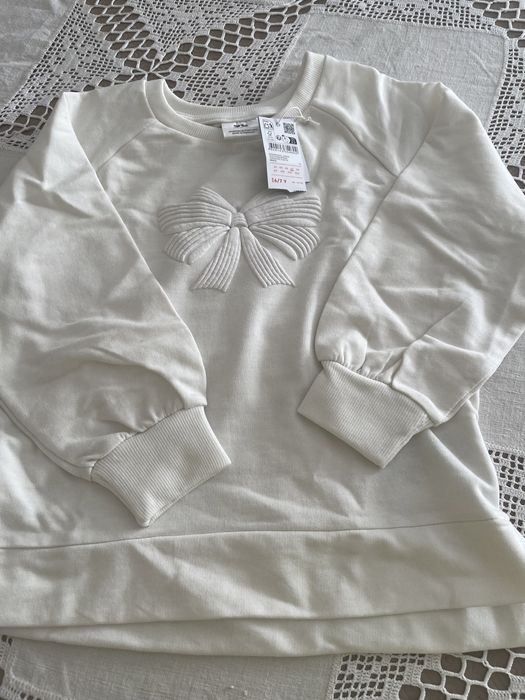 Camisola creme menina 6-7 anos