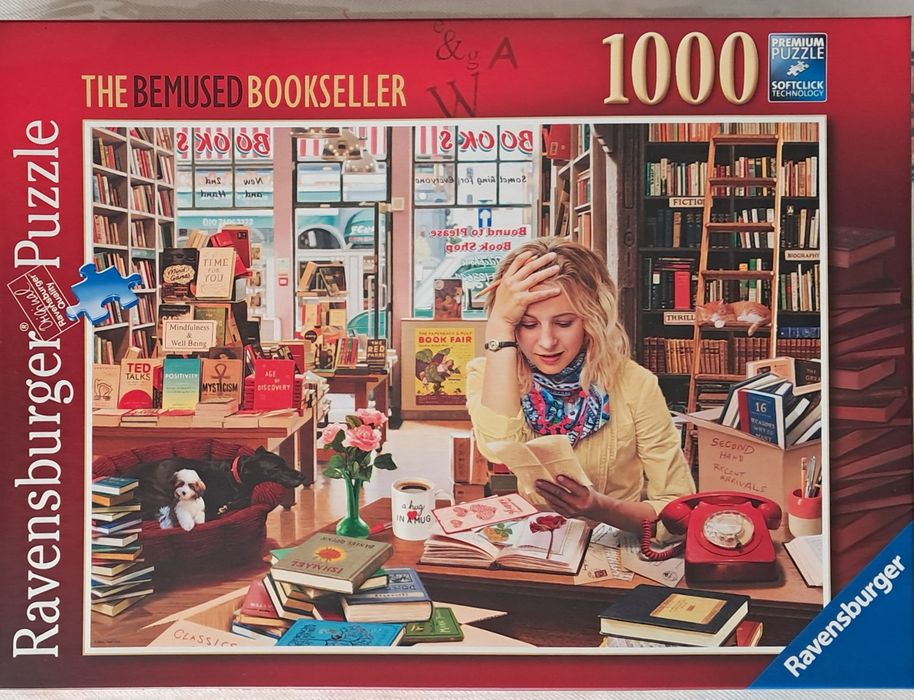 Puzzle 1000 Peças Ravensburger   -   The Bemused Bookseller
marca Ravensburger