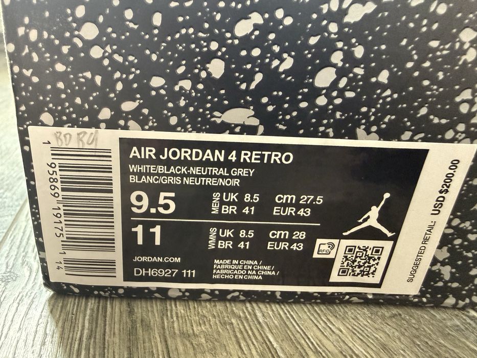 Jordan 4 military black rozmiar 43