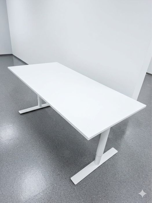 Nowoczesne biurko biurowe 160x80 regulowana wysokość - używane poleasingowe meble biurowe