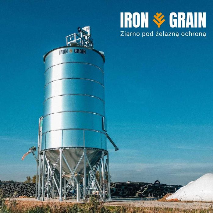 SILOS zbożowy Lejowy 108 ton lej silosy zbożowe stal ocynkowana