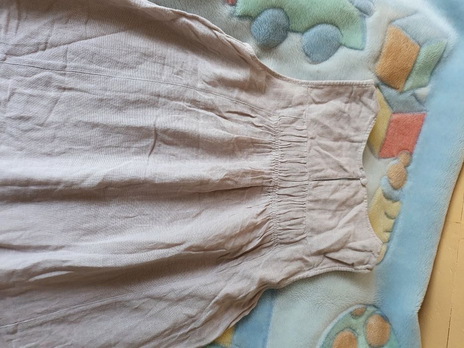 Lekka sukienka Topshop, kawa z mlekiem, rozm. 40