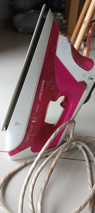 Żelazko silver różowe