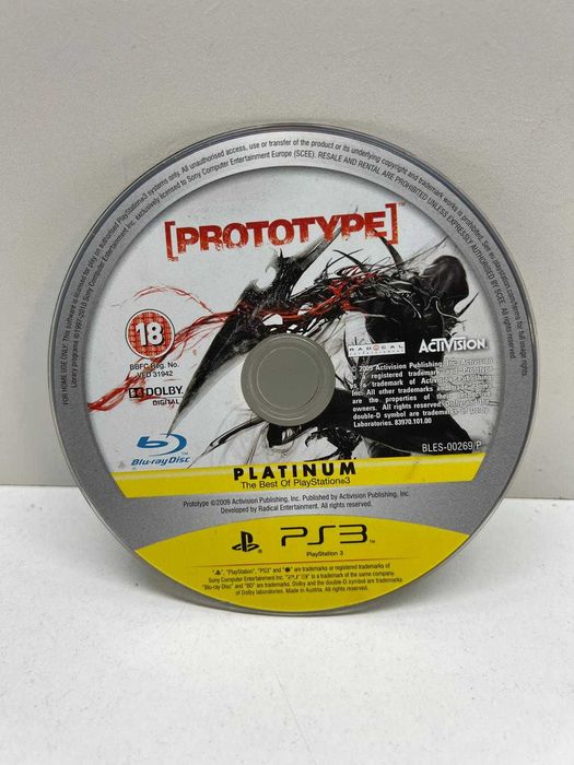 PS3 - Prototype (Platinum) (CD Only)64750798081795120
