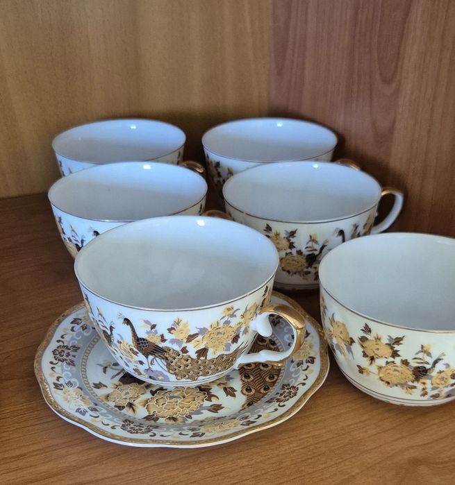 Porcelanowy zestaw chiński Paw