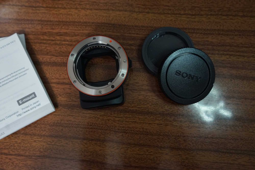 SONY LA-EA3 adaptador 35mm Full-Frame E-mount