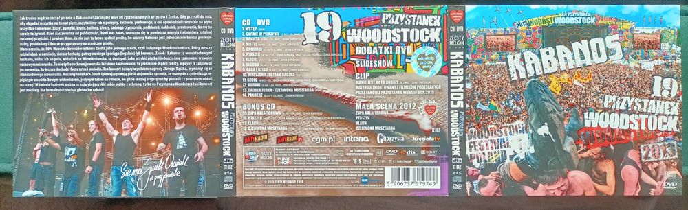 Kabanos cd + dvd Przystanek Woodstock 2013 stan bdb