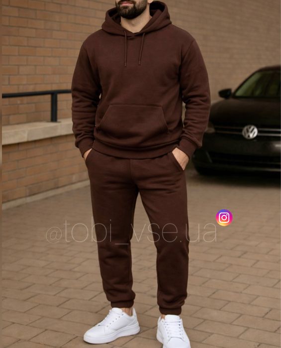 ТЕПЛИЙ‼️ Костюм на ФЛІСІ чоловічий кофта+штани Мужской спортивный зима
