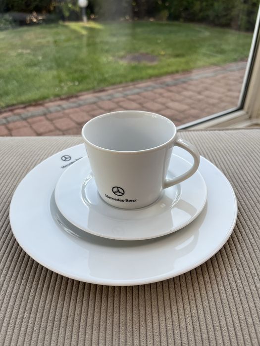 Mercedes-Benz zestaw śniadaniowy porcelana oryginał 3 cz