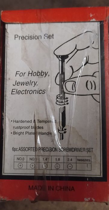 Отвертки набор для ремонта часов и телефонов 6шт маленьких отверток