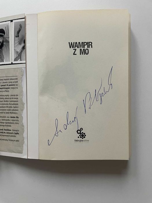 Andrzej Pilipiuk - Wampir z MO książka z autografem