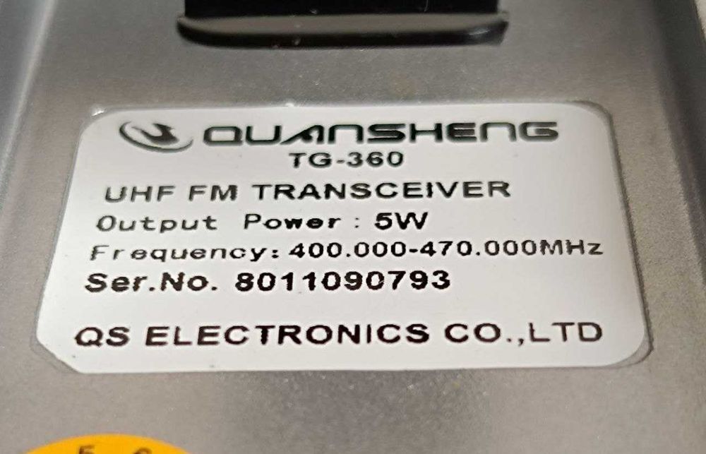 Радиостанция, рация Quansheng TG-360