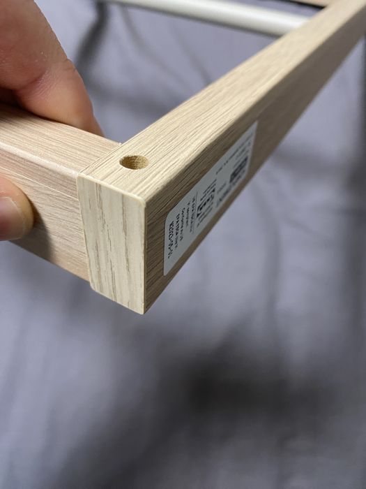 KOMPLEMENT Drążek, imitacja dębu bejcowanego na biało, 50x35 cm