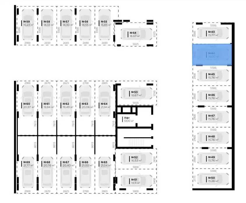 Паркомісце ЖК Perfect Life Винники, Секція 5,6,7,8,9