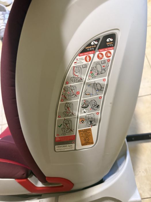 Автокрісло дитячче до 36кг isofix