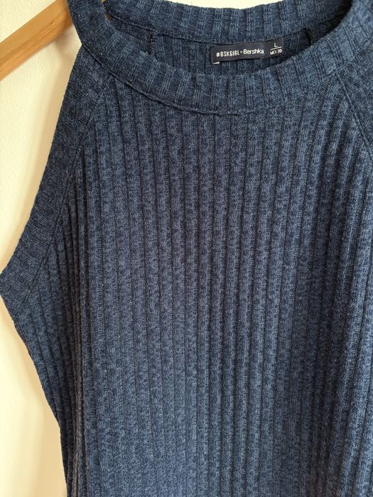 Top azul Bershka