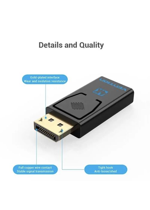 Адаптер перехідник  DisplayPort to HDMI 4k