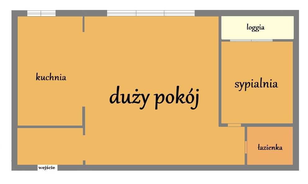 Dwupokojowe mieszkanie do zamieszkania