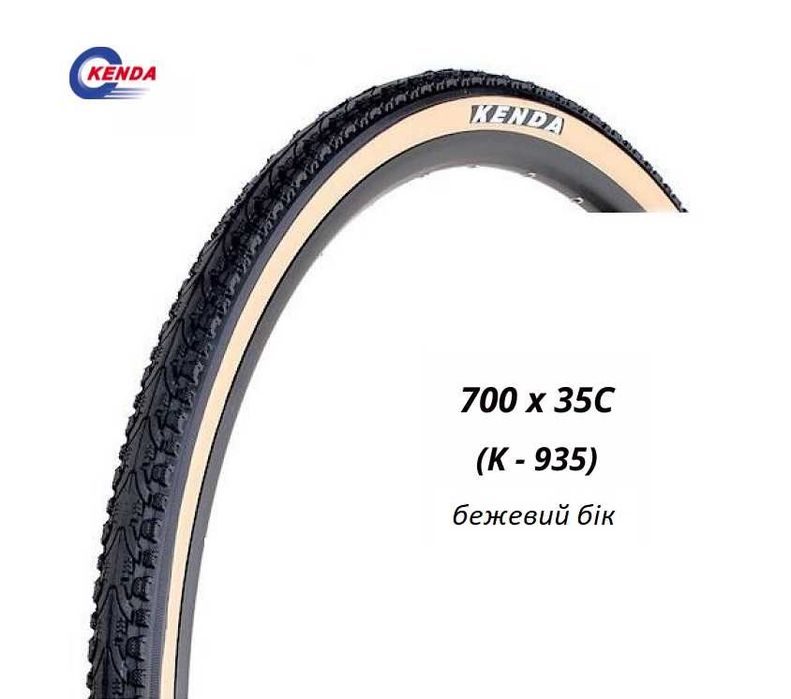 Велошини Kenda 700x35C (28x1.4) покришки велосипедні дорожні, гравійні