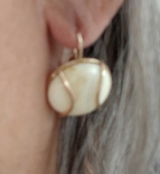 Piękne kolczyki złoto 585