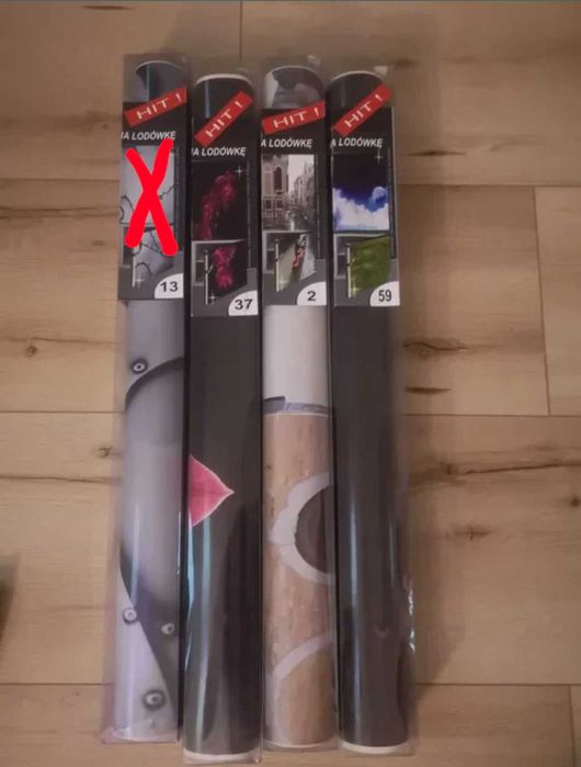 Decor Naklejka na lodówkę PCV 185x70 160x70 125x70 kwiaty folia lamin