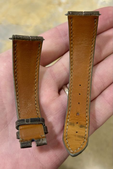 Pasek ze skóry krokodyla 20/16 mm