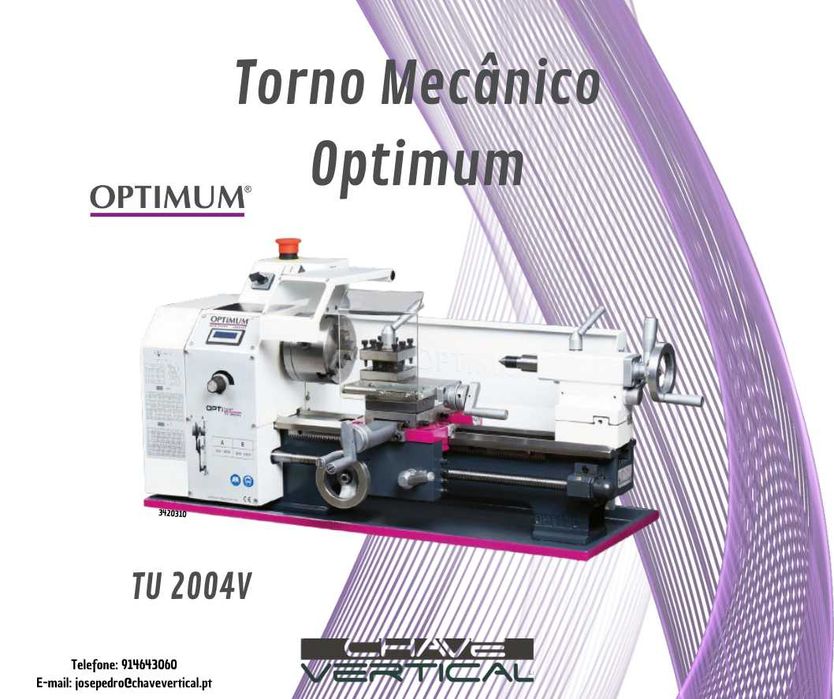 Torno Mecânico TU 2004 V Optimum   JR19
